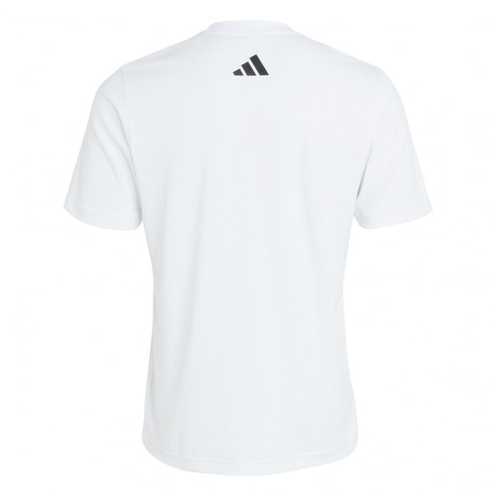 Adidas COOL TRN Kortärmad med Stor Vit Storlek M Herr T-shirt Logotyp, (ODS83) (KK7214)