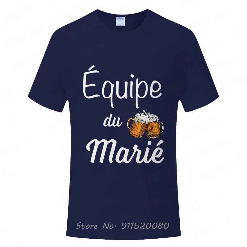 French Evg Team Married Tops Single Farewell Bachelor Oversized Tshirt Future Groom Cotton Tshirt Fashion Beer Unisex Tops Tees