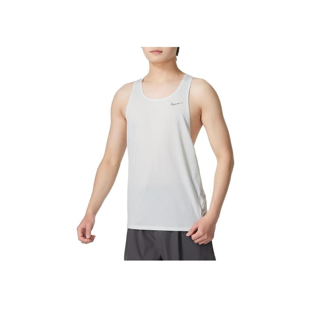 Nike SS24 Brand Logo Printed Fashion Trendy Fitness Training Comfortable Casual Round Neck Sleeveless Vest Men Tops White FN4230-121