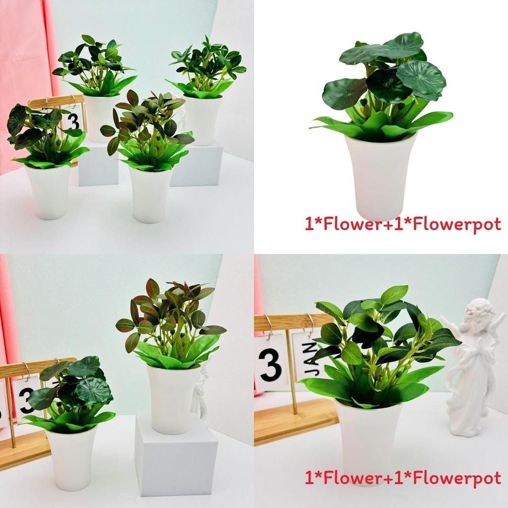 Faux Green Plant With Silk And Plastic For Hotel And Commercial Space Decoration