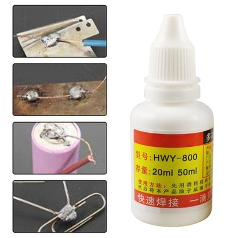 Neues flüssiges Flussmittel aus Edelstahl, ungiftiges Kupfer, HWY-800, Flussmittelpaste, flüssiges Lot, Wasser, flüssiges Lot, 20 ml
