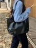 Pu Leather Tote Bags Women Large Capacity Shoulder Bags Fashion Simple Ladies Commuter Underarm Bag Solid Color Female Handbags