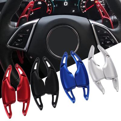 Steering Wheel Shift Paddle Shifter Extensions for Chevrolet Camaro 2016-2024 Chevy C7 Corvette 2014- Aluminum Interior 2PCS