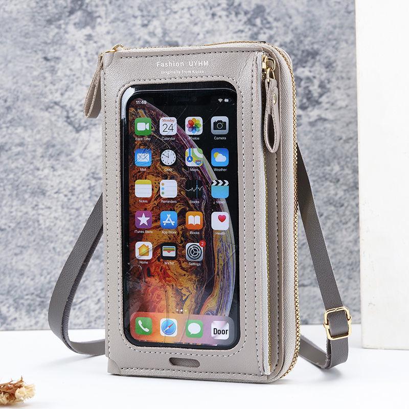 2024 Women's Anti-Theft Touchscreen Crossbody Bag - Versatile Transparent Mini Shoulder Phone Wallet
