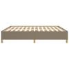 vidaXL Bettgestell ohne Matratze Taupe 180x200 cm Stoff