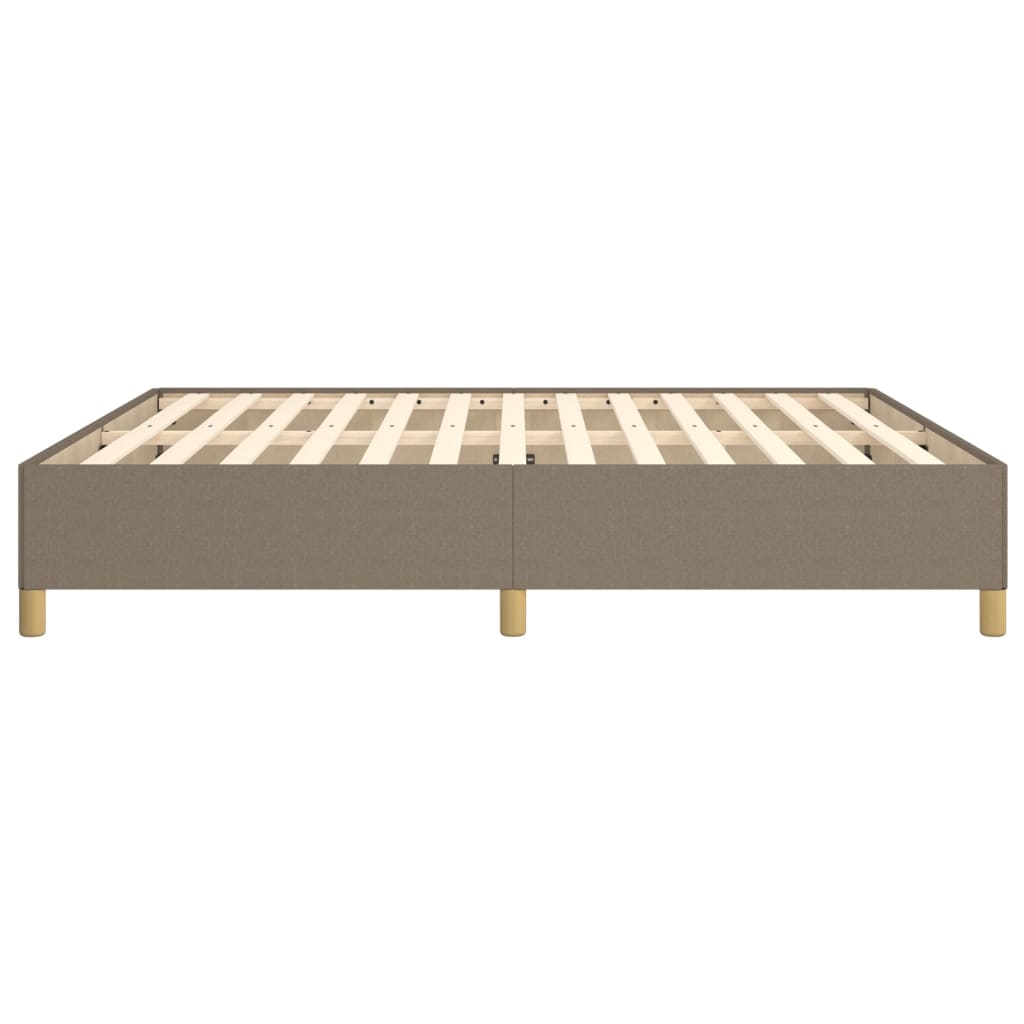 vidaXL Bettgestell ohne Matratze Taupe 180x200 cm Stoff