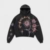 Mens Vintage Distressed 3D Printed Star Floral Oversized Hoodie Casual Streetwear Sweatshirt
