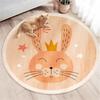Cartoon Round Carpet for Kids: Living Room, Sofa, Coffee Table, Bedroom Cushion, Hanging Basket, and Chair Floor Mat