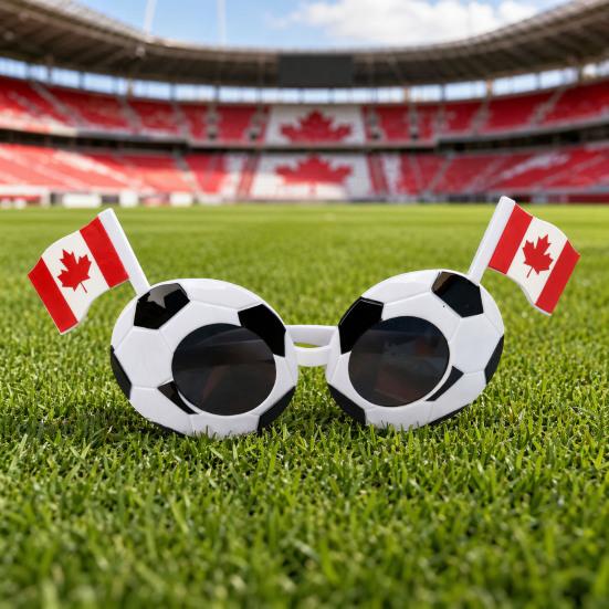 Soccer Fans Sunglasses, Football Events Stadium Sunglasses, Lightweight Football Frame, National Flag Sunglasses for Men Women Party Photo Props