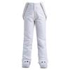 Youth Windproof and Waterproof Removable Elastic Waist Ski Pants, Unisex Winter Thickened Warm Pants