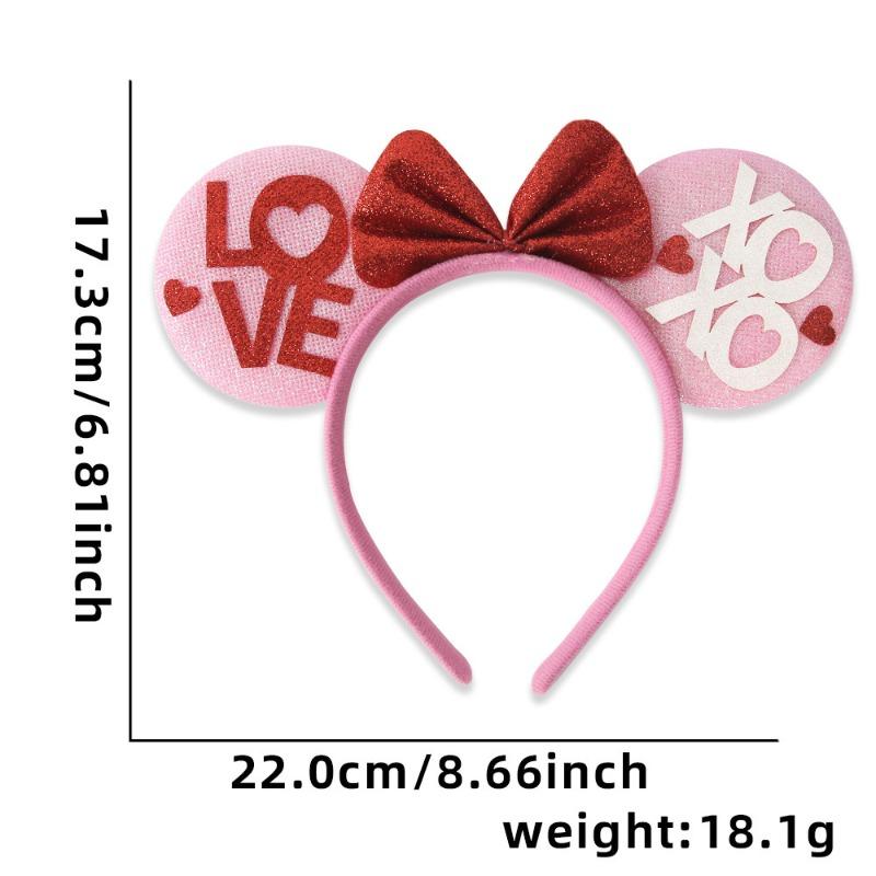 1 Valentine's Day Love Themed Headband for Valentine's Day Party Romantic Outfit with Love Elements and Diverse Design Styles
