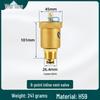 Copper Auto Air Vent Radiator Bleed Valve for Central Heating and Floor Heating Manifold (DN25).