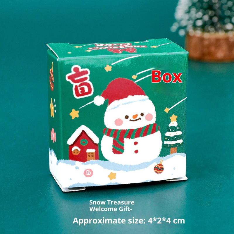 Christmas Blind Keychain Surprise Blind Box Charms Backpack Pendant Christmas Keychains Festive Gift Car Key Chain Accessories