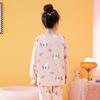 Fenteng Combed Cotton Strawberry Rabbit Lace Pajama Set for Girls