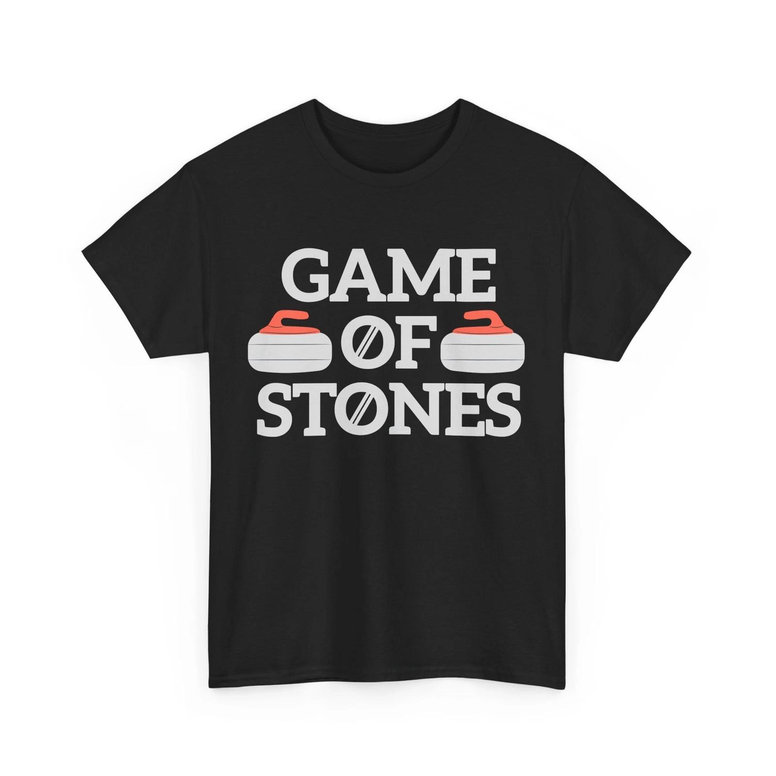 Curling Shirt, Game Of Stones Curling Winter Sports Lovers Curler Women Men Tee 2XL