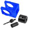 New Adjustable Door Lock Installation Kit Plastic Guide Template With Carbon Steel Door Lock Hole Saw For 35-43mm Door Thick