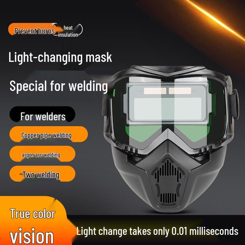 W pełni automatyczny hełm spawalniczy z regulacją światła z odpinanym kapturem