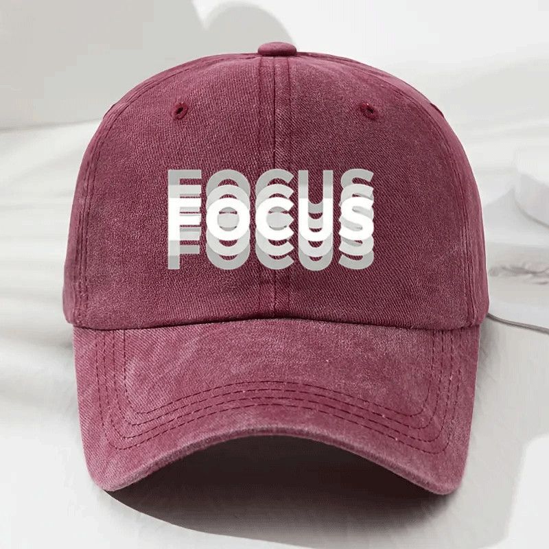 Printed Pattern Washed Baseball Cap Latest Cotton Adjustable Classic Style Sportss Duckbill Hat For For Men And Women Sun Hat Focus Illusion With