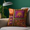 African Style Geometric Print Cushion Pillow Case Custom Printed Brushed Fleece Pillow, Baby Skin-Touch, Eco-Friendly Dye-Sublim
