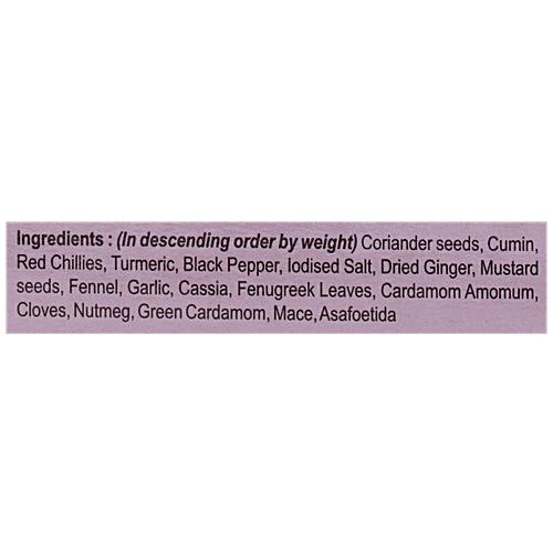 MDH Kitchen King Gemischte Gewürze Pulver 100g Packung Authentische Nordindische Curry Masala Mischung