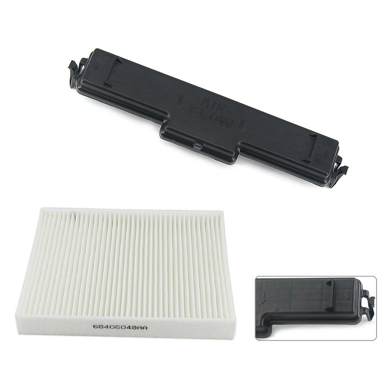 

Cabin Air Filter Kit, Air Conditioning Filter and Access Door Set Replacement for Dodge Ram 1500 68406048AA белый
