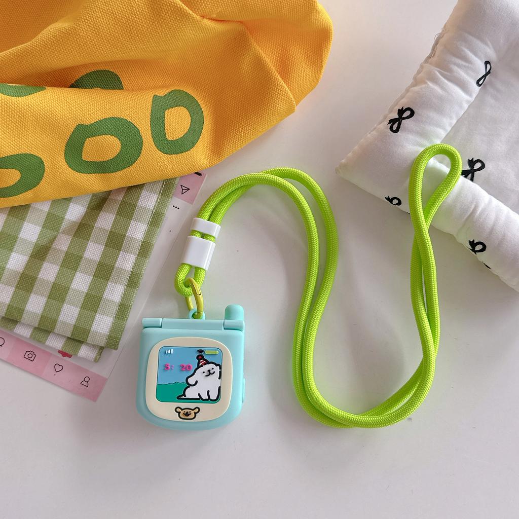 Süßes Klappspiegel-Lanyard Kinderhülle Für Apple Watch Sport 1/2/3/4/5/6/7/8/9. Gen S10 S11 Ultra SE 38/45/41/44/42/46/49mm Abdeckung