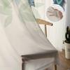 Pfauenfedern grüner Vorhang Fenster Tüll für Wohnzimmer Schlafzimmer Küche Chiffon schiere Fensterbehandlung Dekorationen