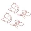 100Pcs Cute Paper Clips Cherry Hummingbird Style Electroplated Metal Gold Color Planner Clips for Home Office Study
