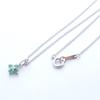 [Your and My Jewelry Box] SV925 Natural Emerald Clover Petite Necklace [May Birthstone] 14003 [Gift Wrapped]