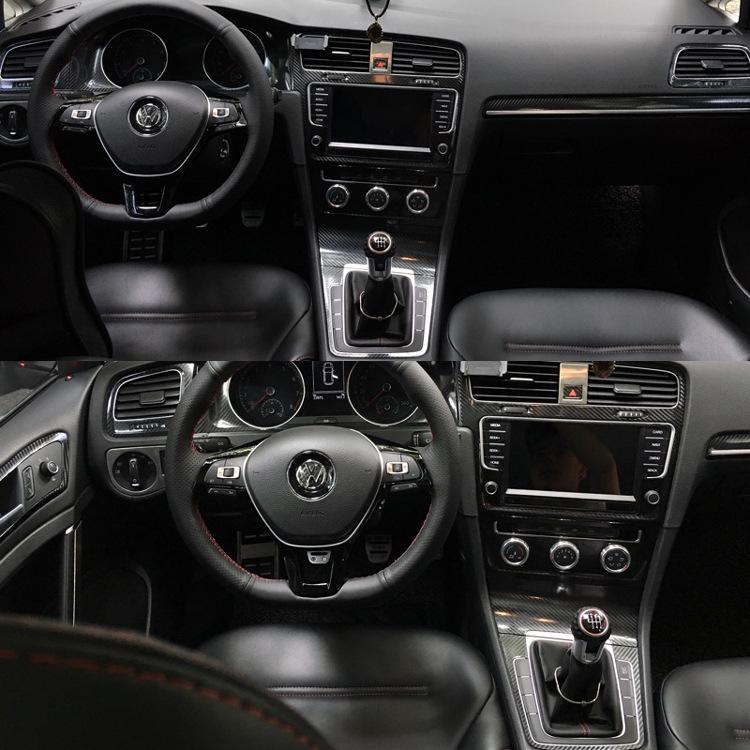 14-19 VW Golf 7 Interior Stickers: Gear Shift & Door Panel Decor Film