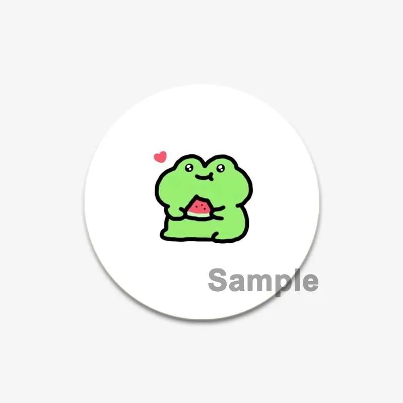 32/44/58mm Cartoon Animal Simple Drawing Badges Frog/ Cat/Squirrel/Lizard, Duck Art Brooch Backpack Decor Accessories Gifts Pins