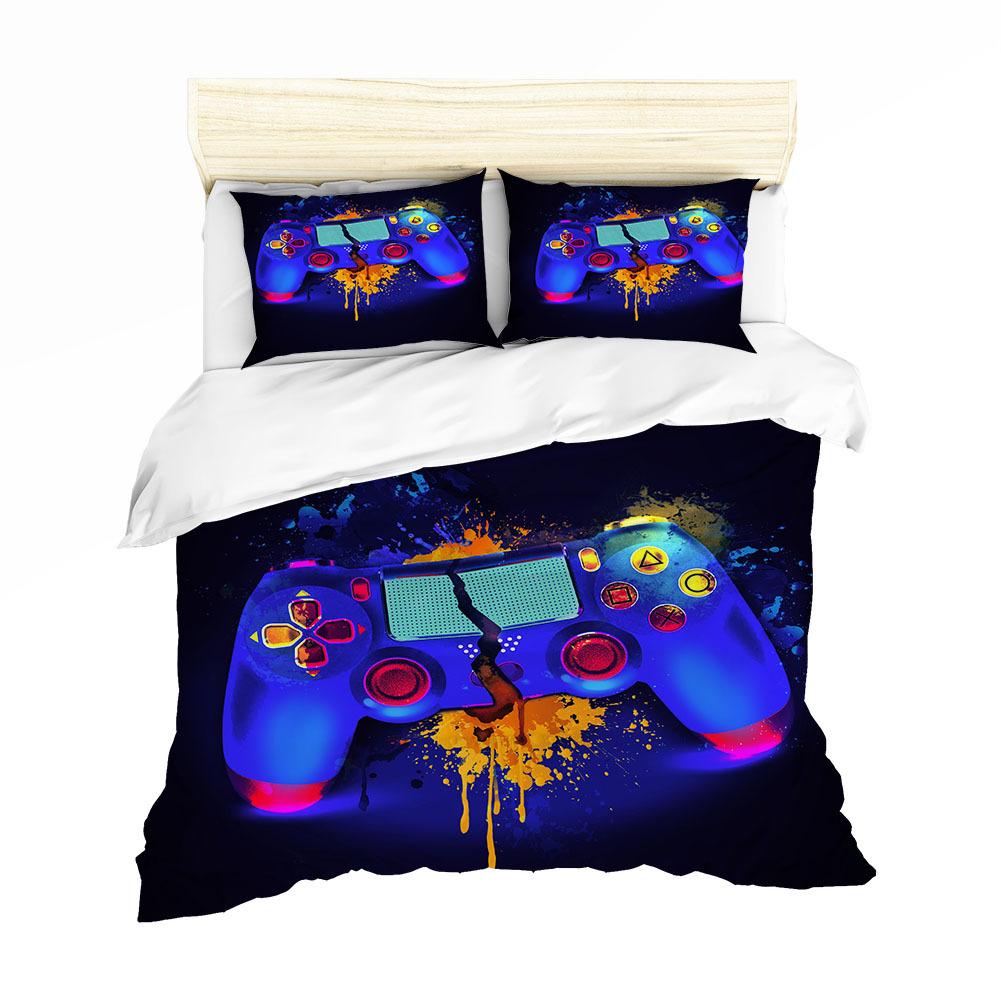 Gaming Controller 3d Digital Print Three-piece Bedding Set