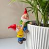 Resin Crafts Dwarf Hanging Flower Pot Cute Climbing Gnome Figurines  Home Decor