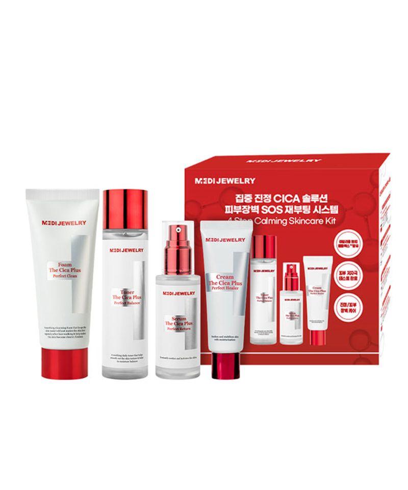 Cica Foam + Toner + Serum + Cream 4-Piece Set
