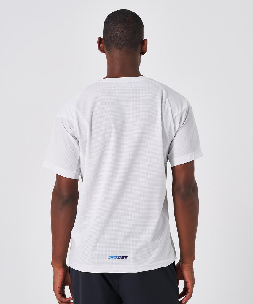 SPYDER Men'S Hybrid Running Woven Seersker T-Shirt Spkmcnrs231Mlgr