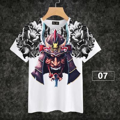 HAAR Camiseta nº 007 Cabeza de samurái demoníaco y tigre