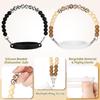Tondiamo 2 Set Highland Cow Cup Accessories Set Compatible with Stanley Tumbler Include Silicone Beaded Bottle Strap Leather Tassel Charm Cow Rubber