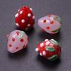6pcs Mix Glass Fruit Pendant 3D  Enamel Strawberry Charm For Jewelry Making Bracelet Anklet Necklaces DIY Beads Pendant Findings