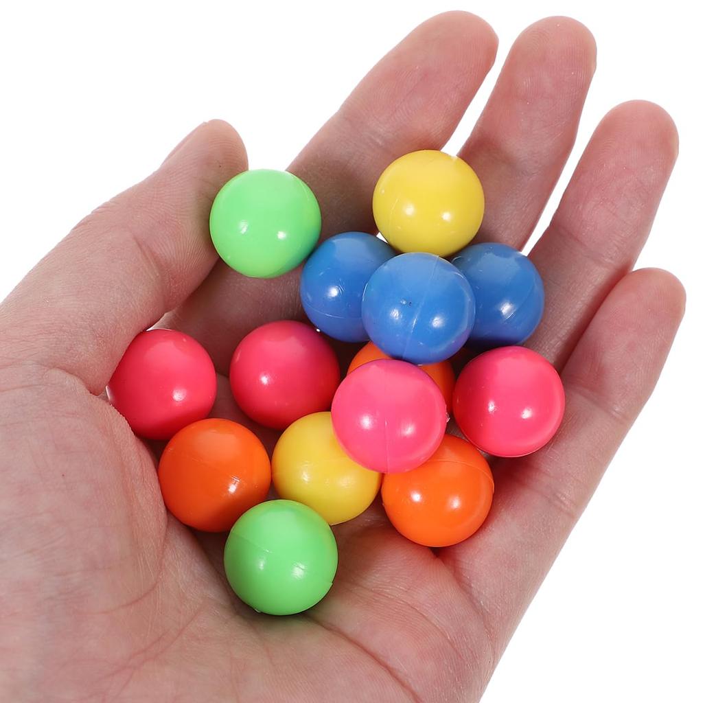 Vaguelly Probability Learning Plastic Balls, 100-Pack, 0.59-inch Diameter, 5 Colorful Balls, Visual Development Promotion, Number Play, Educational