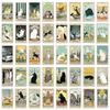 78 Cute Cat Tarot Card Stickers: Waterproof Cartoon Decor for Water Bottles and Diaries