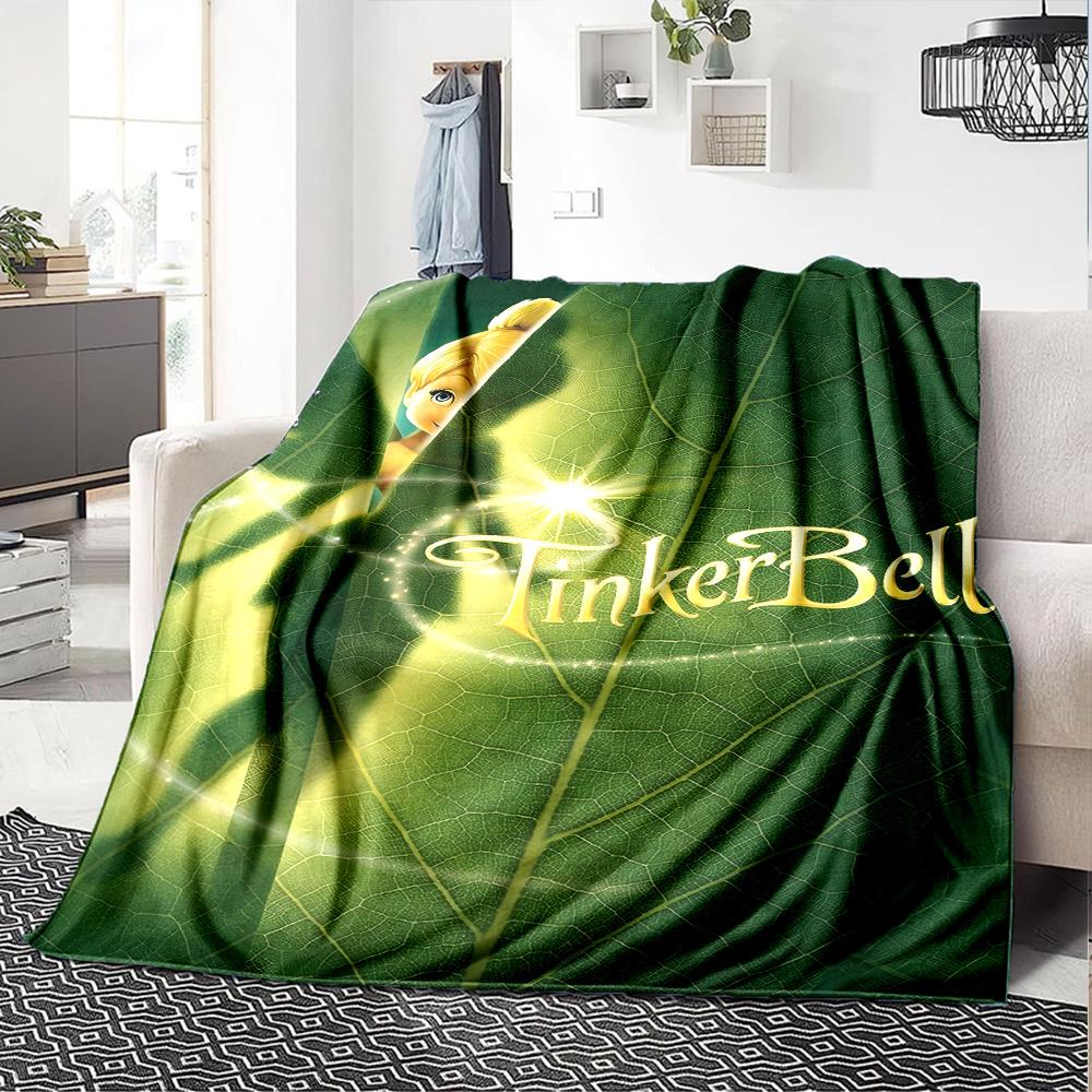 1pc T-Tinkerbell1 Blanket, Gift, for Men and Women, Soft Blanket, Good for Sofa Bed Couch Travel, Lightweight Flannel Blanket
