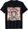 Leopard Funny Valentine Raccoon Lover Heart XOXO Unisex T-Shirt