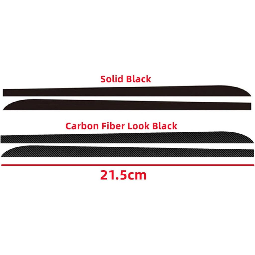 Qizm 2pcs Car Side Skirt Sill Stripe Stickers Black Or Carbon Fiber Black Transfer Glue Decals Fit for BMW 1 3 4 5 6 Series F30 F35 F31(Carbon Fiber