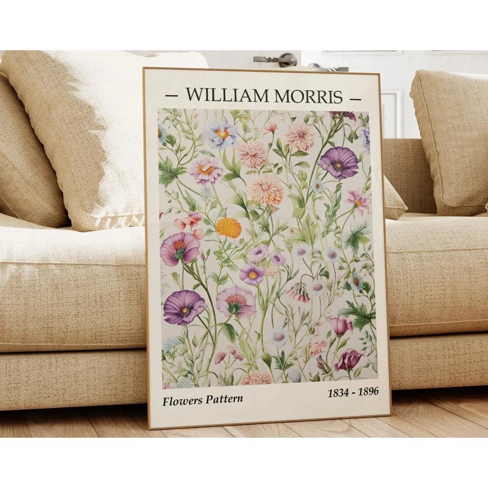 1PC Neutral William Morris Poster Poster Paper Print Home Living Room Bedroom Entrance Bar Cafe Art Painting Decoration