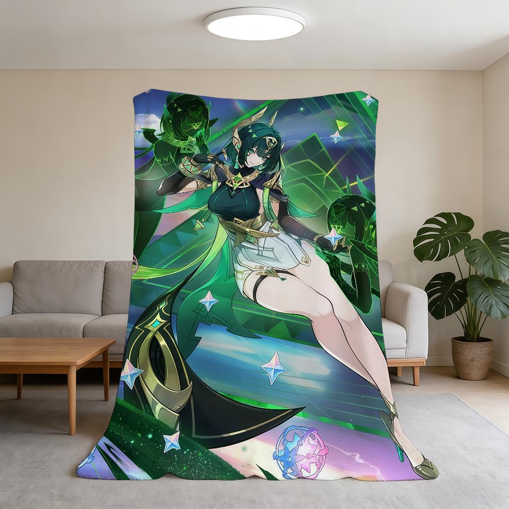 characters Blanket Super Warm Comfortable Nefer Game Plush Throw Genshin Blanket Child Impact Home Sofa New Bedroom Gift