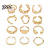Slimming Hand Ring 1 Set Stackable Rings V-Shaped Geometric Finger