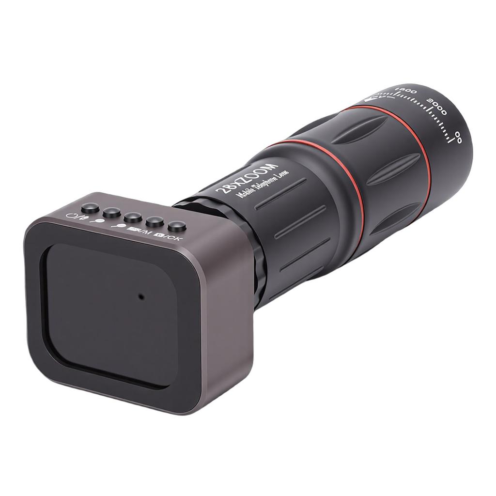18X Telephoto Monocular Camera HD Video Recording Photo Taking Portable Monocular Telescope Lens Camera
