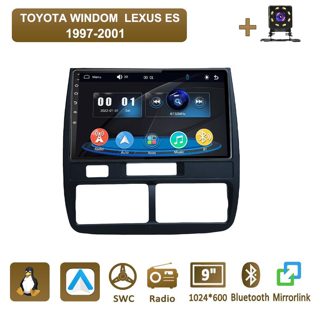 Icreative Car Radio Multimedia MP5 Player Head Unit Stereo BT For TOYOTA WINDOM LEXUS ES 1997-2001