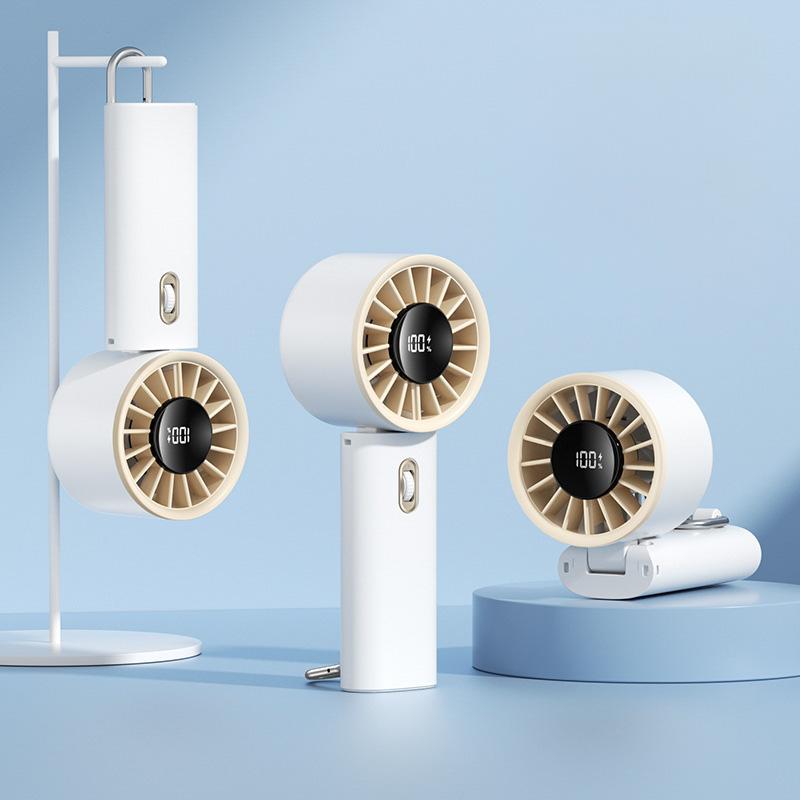 

Летний портативный ручной турбовентилятор, 100 скоростей ветра, регулируемый мини-личный вентилятор, электрический вентилятор для ресниц на батарейках белый