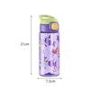 Cartoon Animals Plastic Water Bottle With Soft Straw Portable Children Spout Water Cup Student Gift Cup Anti-drop Water Bottle